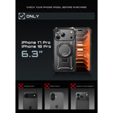 iPhone 18 Pro / 17 Pro Supcase UB Grip Mag Håndværker Cover - MagSafe Kompatibel - Sort