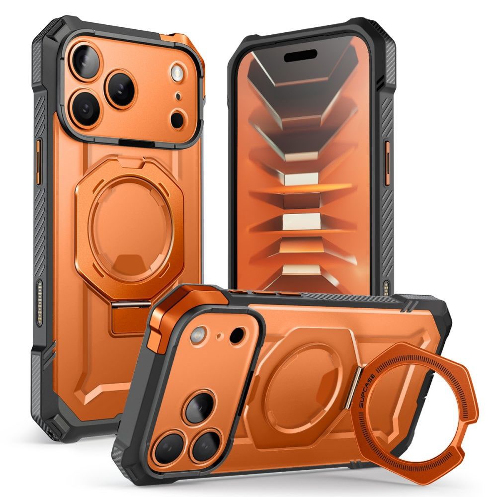 iPhone 18 Pro / 17 Pro Supcase UB Grip Mag Håndværker Cover - MagSafe Kompatibel - Orange