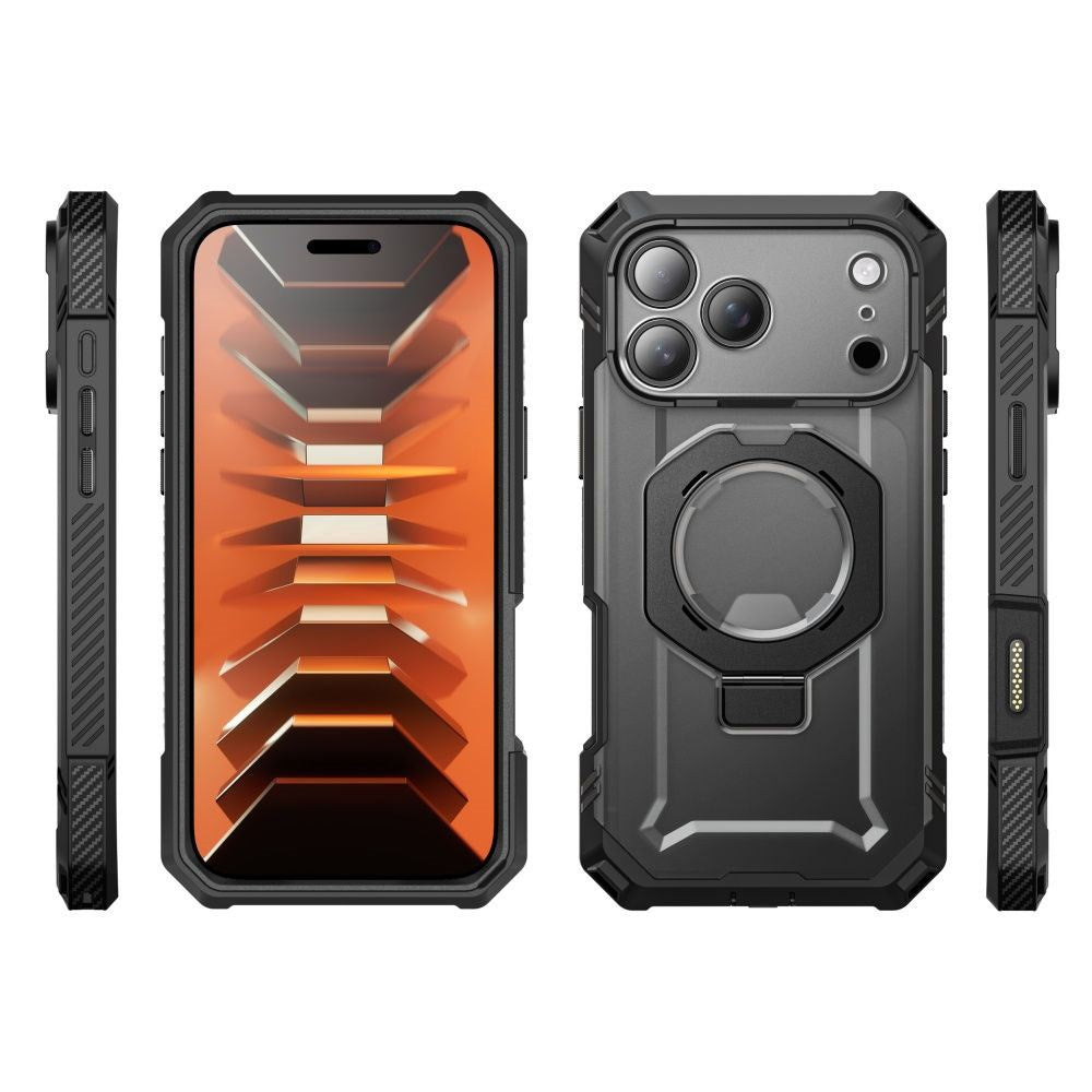 iPhone 18 Pro / 17 Pro Supcase Grip Pro Mag Håndværker Cover - MagSafe Kompatibel - Sort