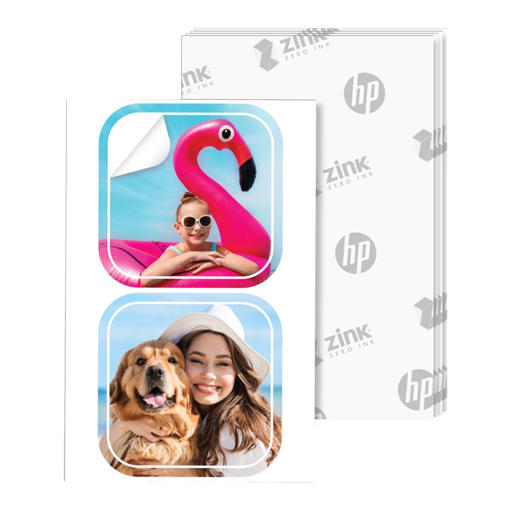 HP Sprocket / Spocket 2-in-1 Klistermærke Fotopapir 5 x 7,6 cm - 30 stk.