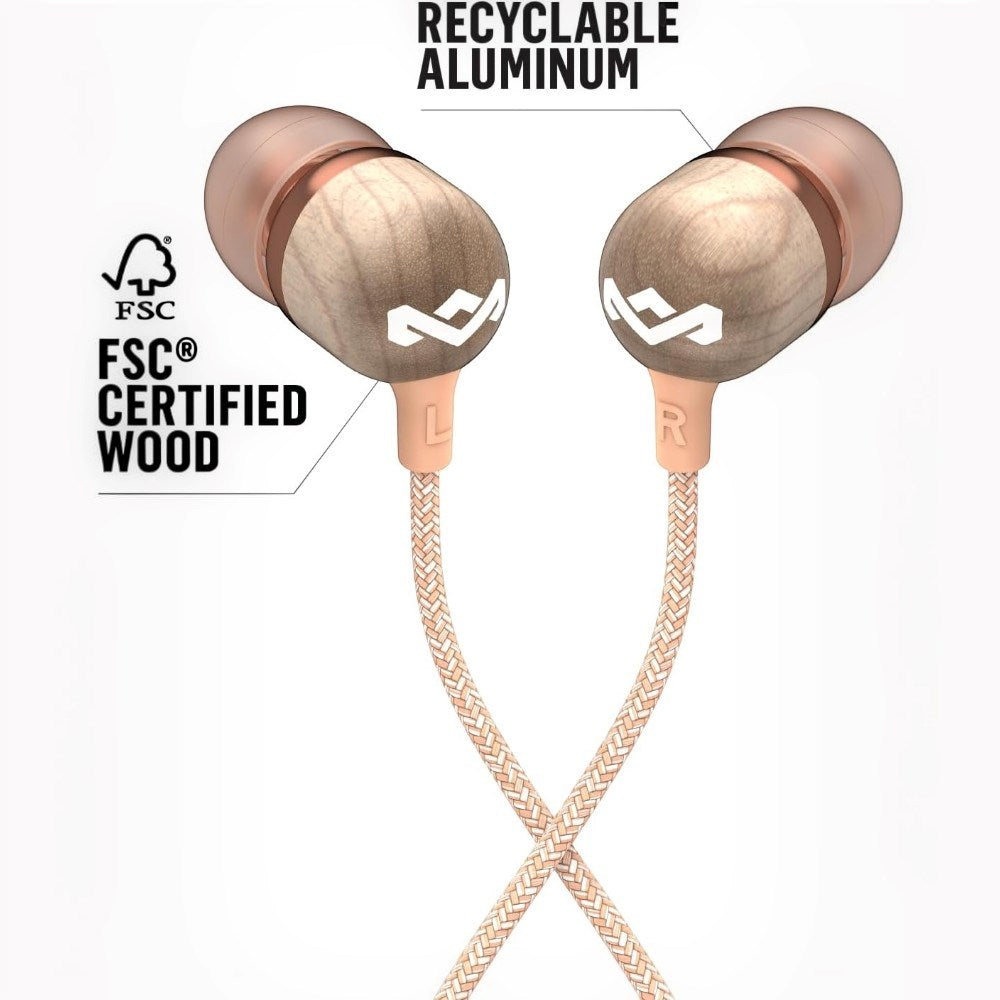 House of Marley Smile Jamaica Jackstik Høretelefoner - In-Ear - Kobber