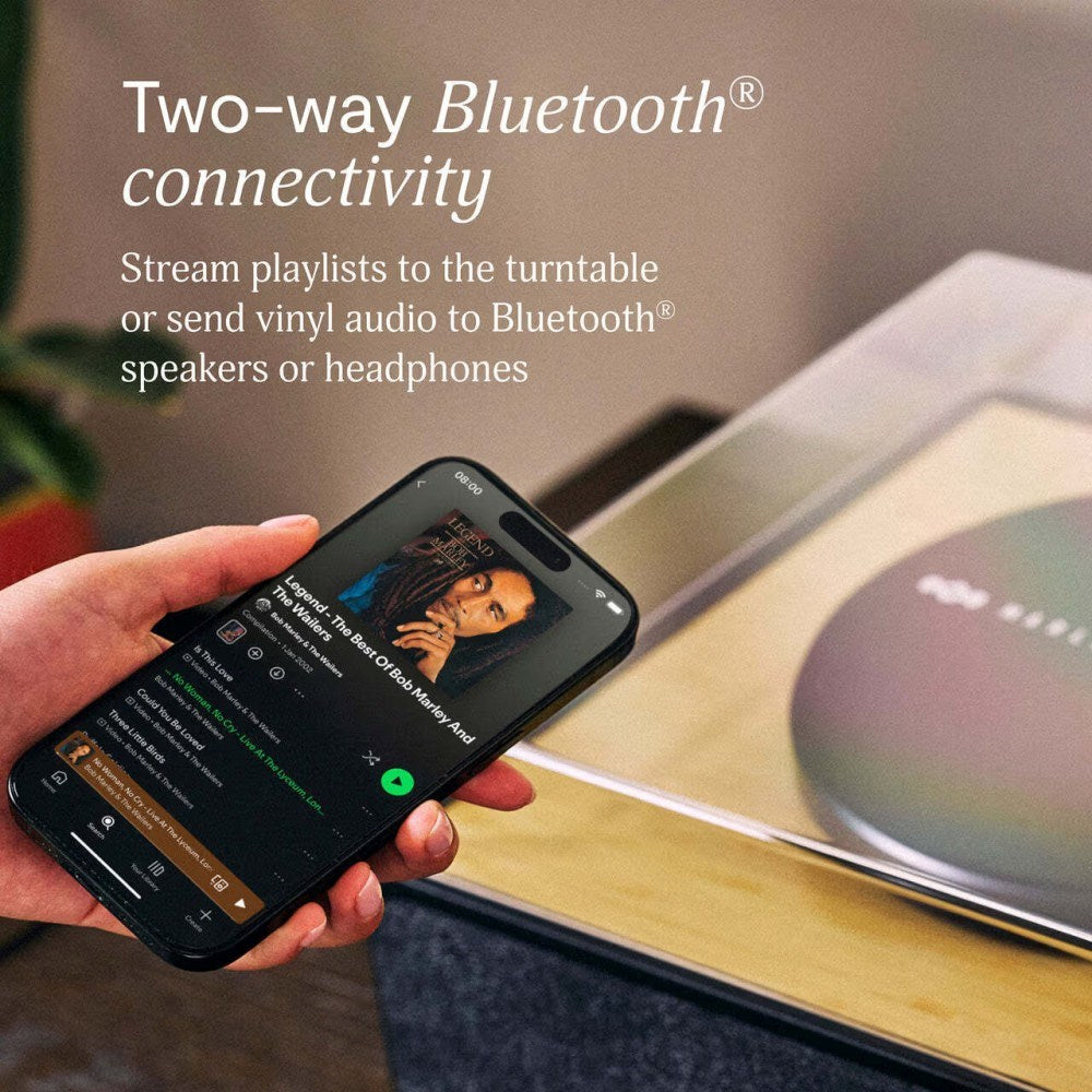 House of Marley Rise Up Pladespiller m. Bluetooth - Sort / Lys Bambus