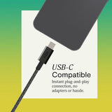 House of Marley Smile Jamaica In-Ear Høretelefoner m. USB-C - Sort