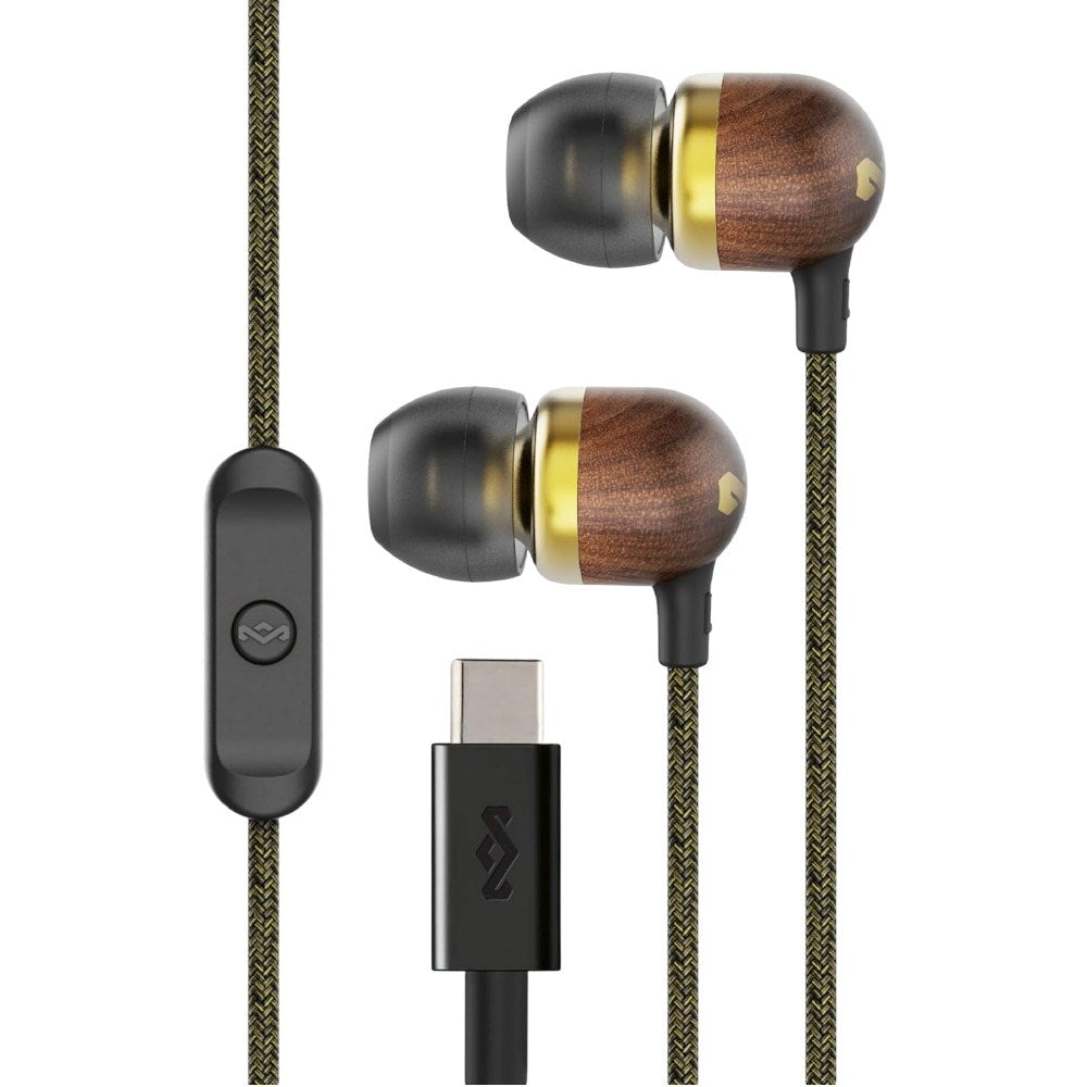 House of Marley Smile Jamaica In-Ear Høretelefoner m. USB-C - Brass