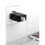 Anker Vægoplader 24W m. 2 x USB-A - Sort