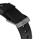 Nomad Apple Watch (42/44/SE/45/46/49mm) Modern Horween Band Rem - Black / Black Hardware