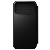 iPhone 18 Pro Nomad Modern Leather Folio Flip Cover - MagSafe Kompatibel - Black