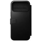 iPhone 18 Pro Nomad Modern Leather Folio Flip Cover - MagSafe Kompatibel - Black