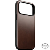 iPhone 18 Pro Nomad Modern Horween Leather Bagside Cover - MagSafe Kompatibel - Rustic Brown