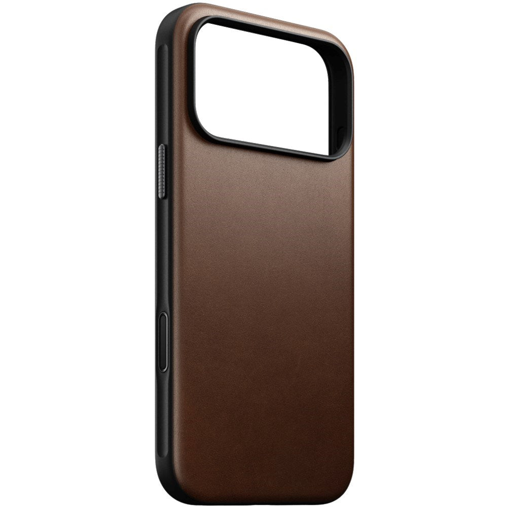 iPhone 18 Pro Nomad Modern Leather Bagside Cover - MagSafe Kompatibel - Brown