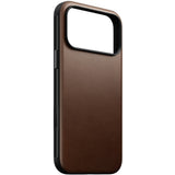 iPhone 18 Pro Nomad Modern Leather Bagside Cover - MagSafe Kompatibel - Brown
