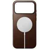 iPhone 18 Pro Nomad Modern Leather Bagside Cover - MagSafe Kompatibel - Brown