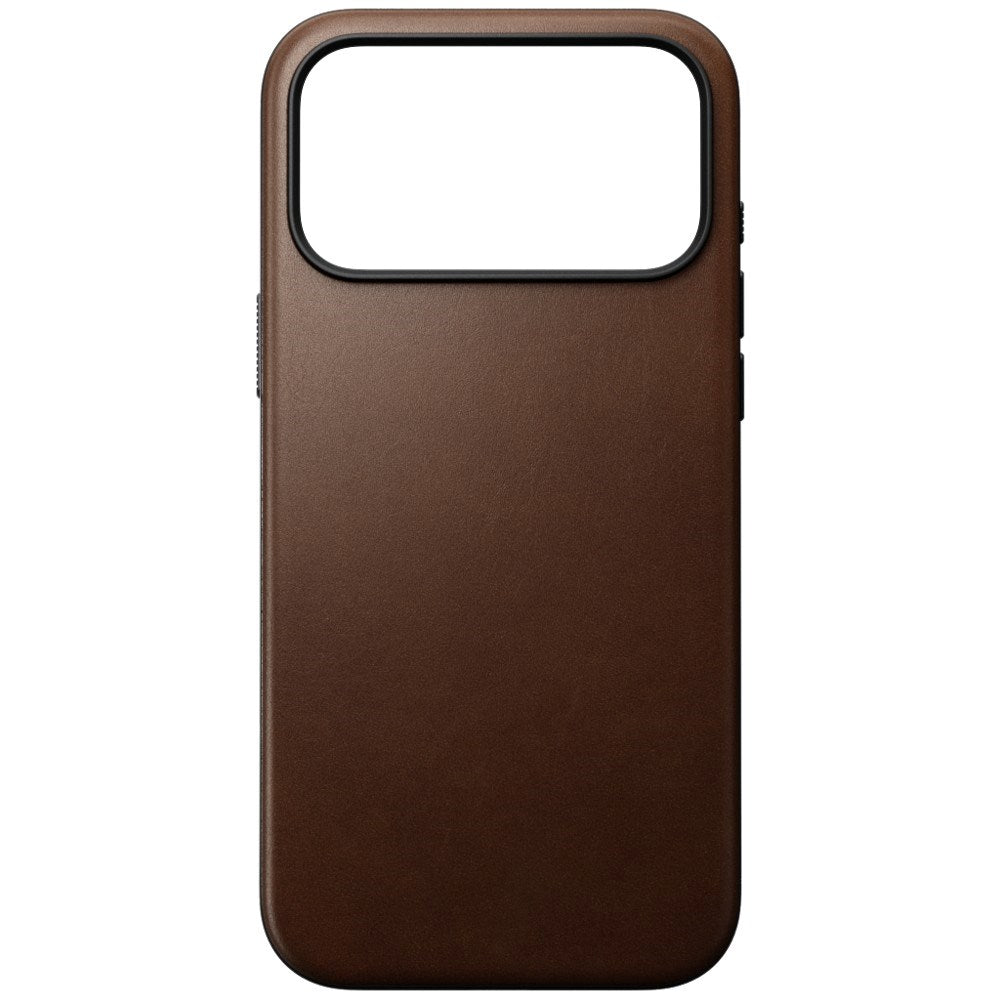 iPhone 18 Pro Nomad Modern Leather Bagside Cover - MagSafe Kompatibel - Brown