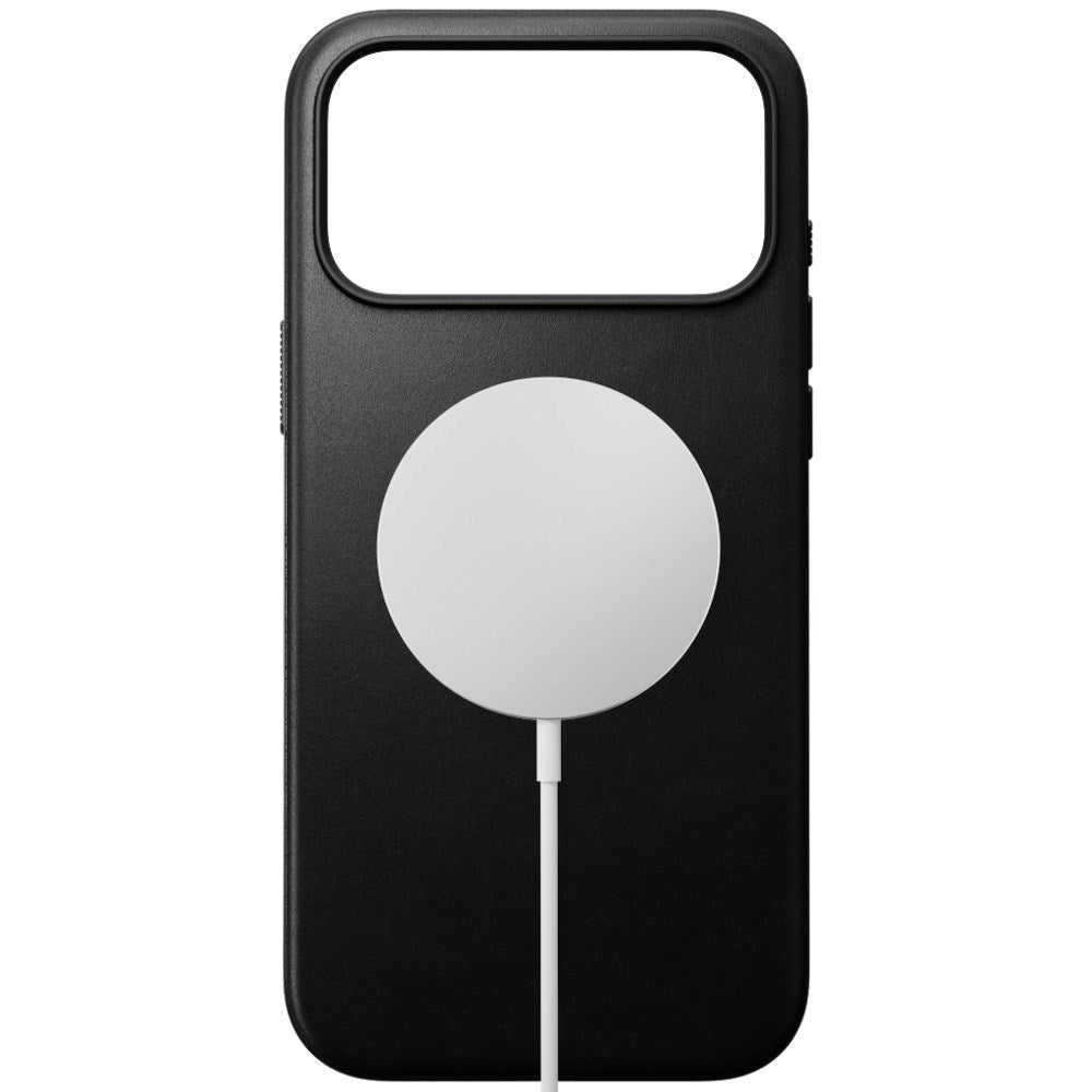iPhone 18 Pro Max Nomad Modern Leather Bagside Cover - MagSafe Kompatibel - Black