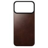 iPhone 18 Pro Max Nomad Magnetic Horween Leather Back Cover - MagSafe Kompatibel - Rustic Brown