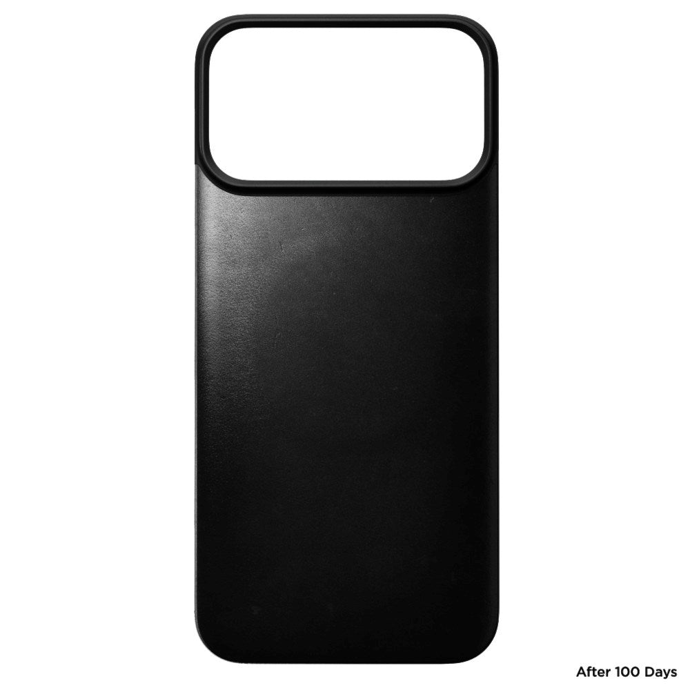 iPhone 18 Pro Max Nomad Magnetic Horween Leather Back Cover - MagSafe Kompatibel - Black