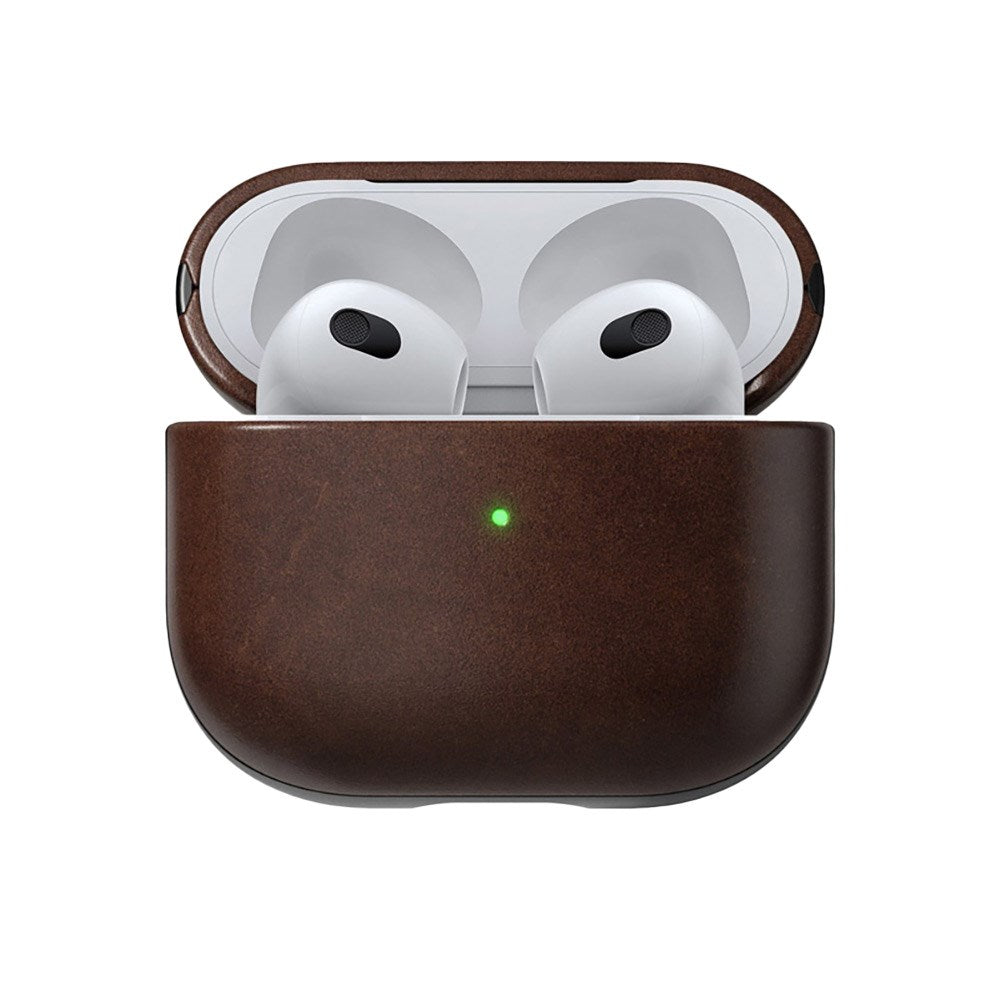 AirPods (3. gen.) Nomad Modern Horween Leather Cover - Brun