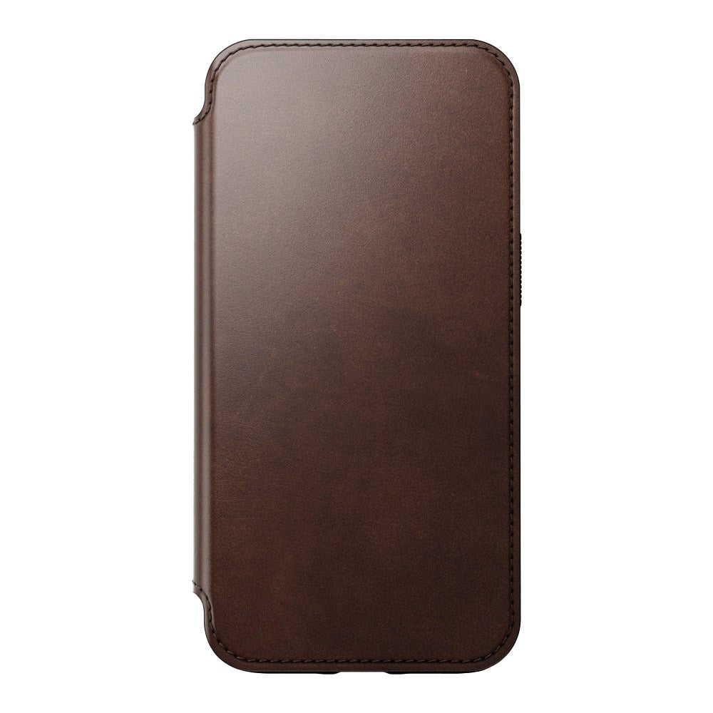 iPhone 13 Pro Nomad Modern Horween Leather Folio Cover - MagSafe Kompatibel - Brun