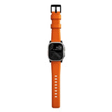 Nomad Apple Watch (42/44/SE/45/46/49mm) Rugged Band Rem - Ultra Orange / Black Hardware