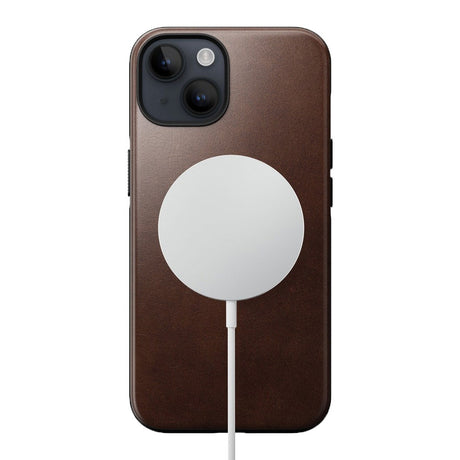 iPhone 14 Modern Nomad Horween Leather Cover - MagSafe Kompatibel - Brun