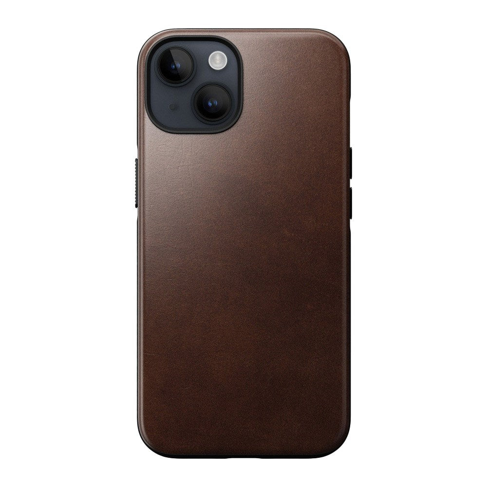 iPhone 14 Modern Nomad Horween Leather Cover - MagSafe Kompatibel - Brun