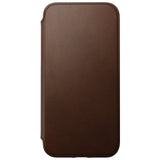 iPhone 14 Pro Max Nomad Modern Leather Folio Cover - MagSafe Kompatibel - Brun