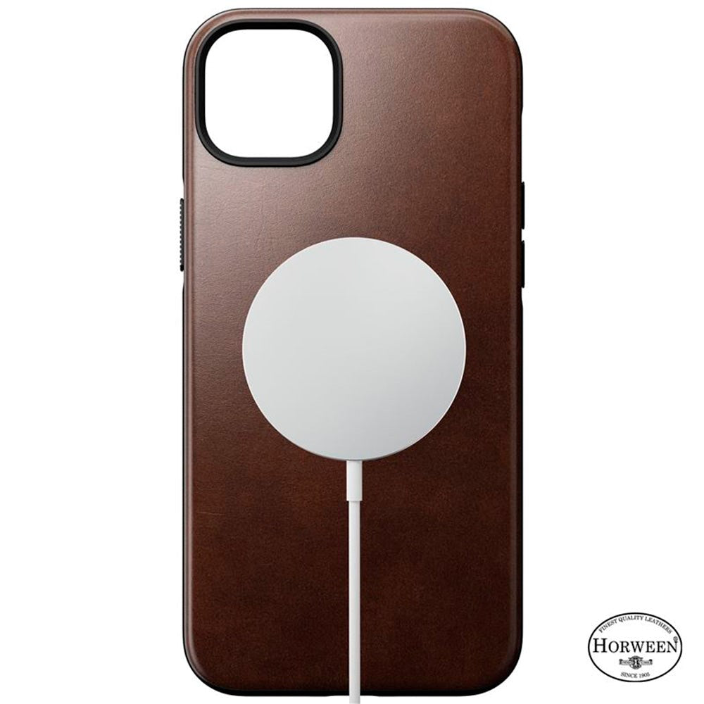 iPhone 14 Plus Modern Nomad Horween Leather Cover - MagSafe Kompatibel - Brun