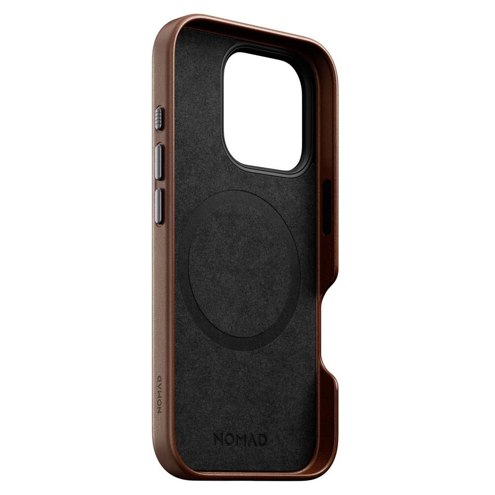 iPhone 16 Nomad Pro Traditional  Leather Cover - MagSafe Kompatibel - Brun