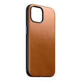 iPhone 15 Nomad Modern Leather Cover - MagSafe Kompatibel - Tan