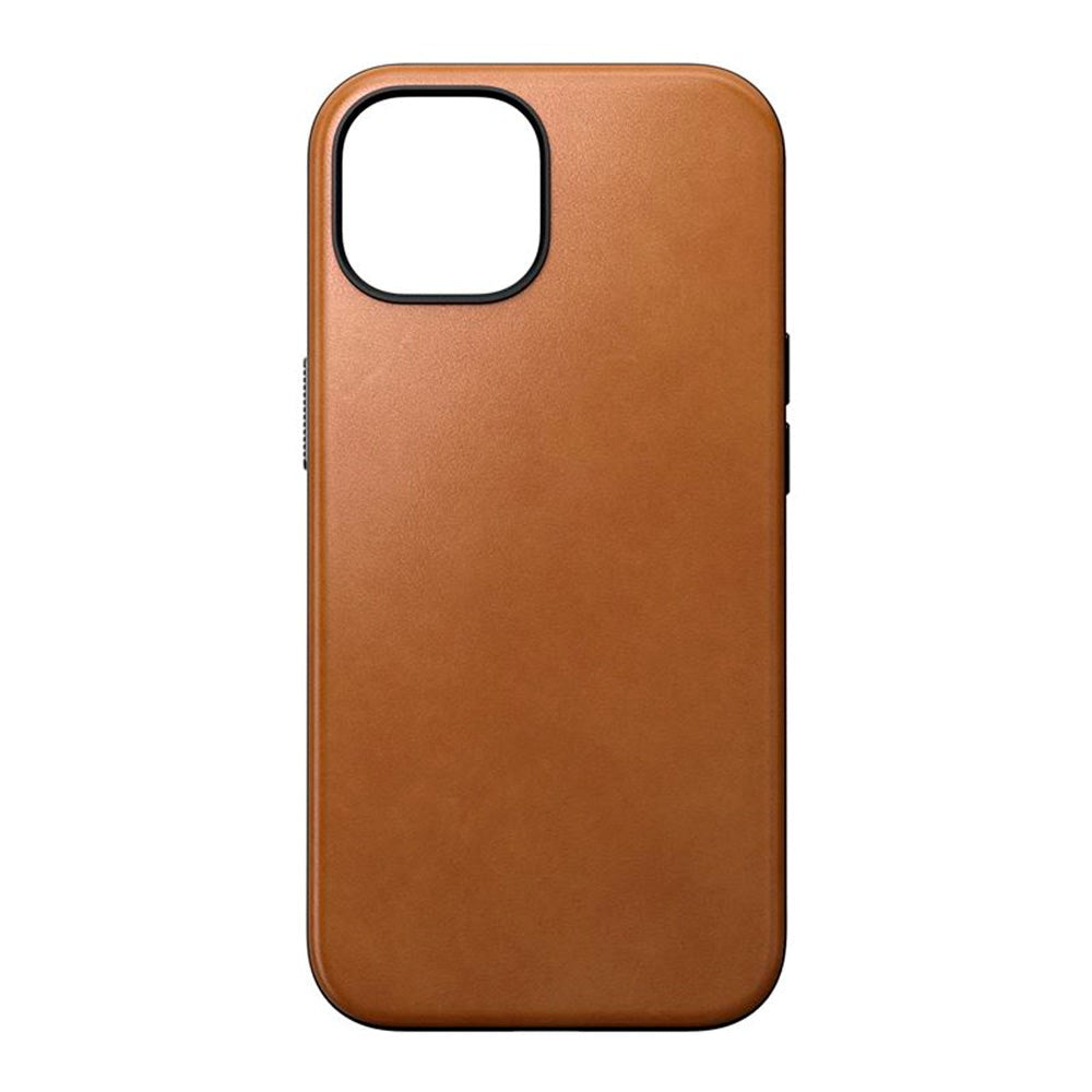 iPhone 15 Nomad Modern Leather Cover - MagSafe Kompatibel - Tan