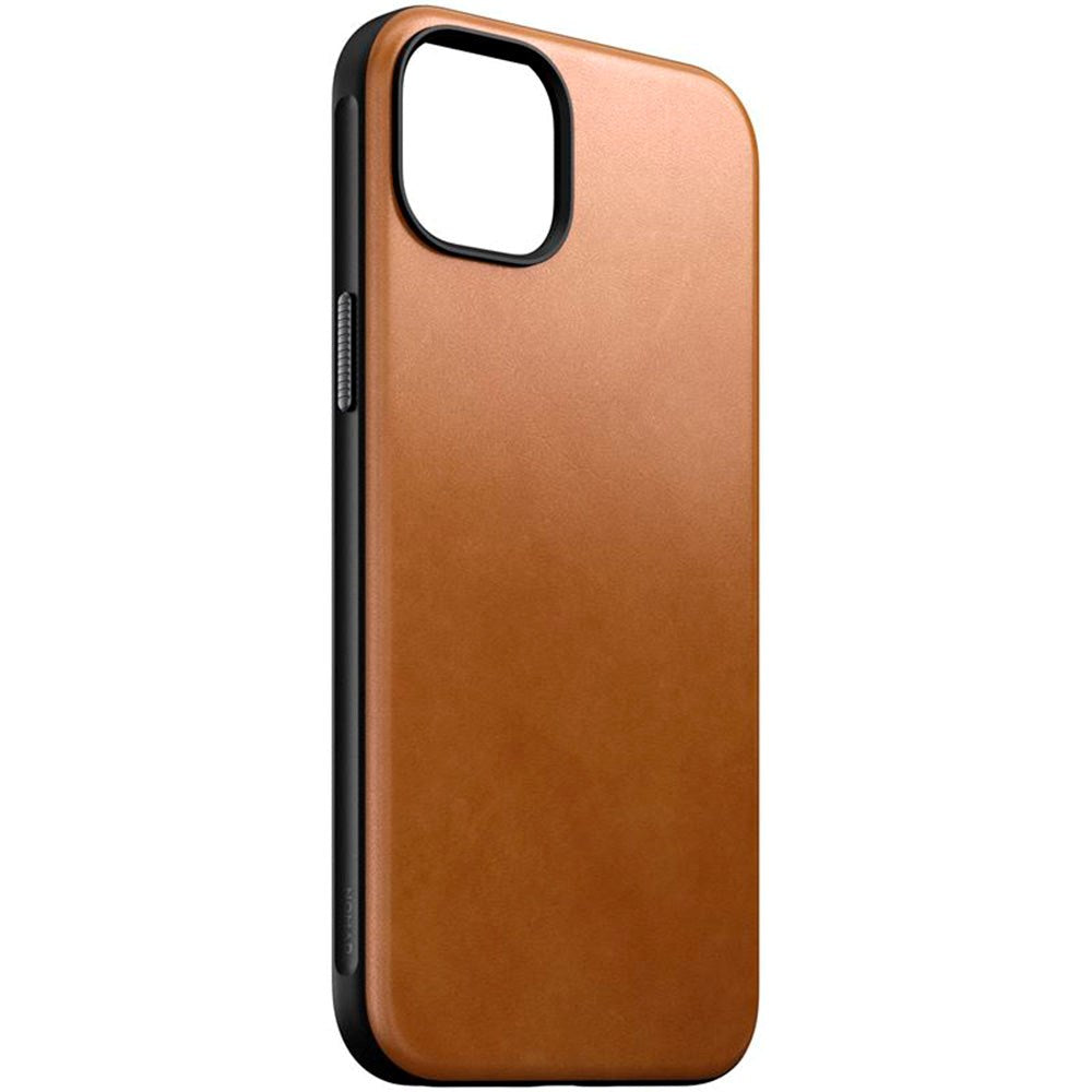 iPhone 15 Plus Nomad Modern Leather Cover - MagSafe Kompatibel - Tan