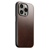 iPhone 15 Pro Modern Nomad Horween Leather Cover - MagSafe Kompatibel - Brun