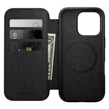 iPhone 16 Pro Nomad Modern Leather Folio Cover - MagSafe Kompatibel - Brun