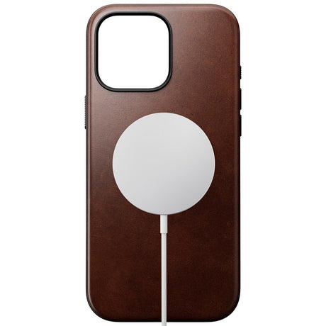 iPhone 16 Pro Max Modern Nomad Horween Leather Cover - MagSafe Kompatibel - Brun