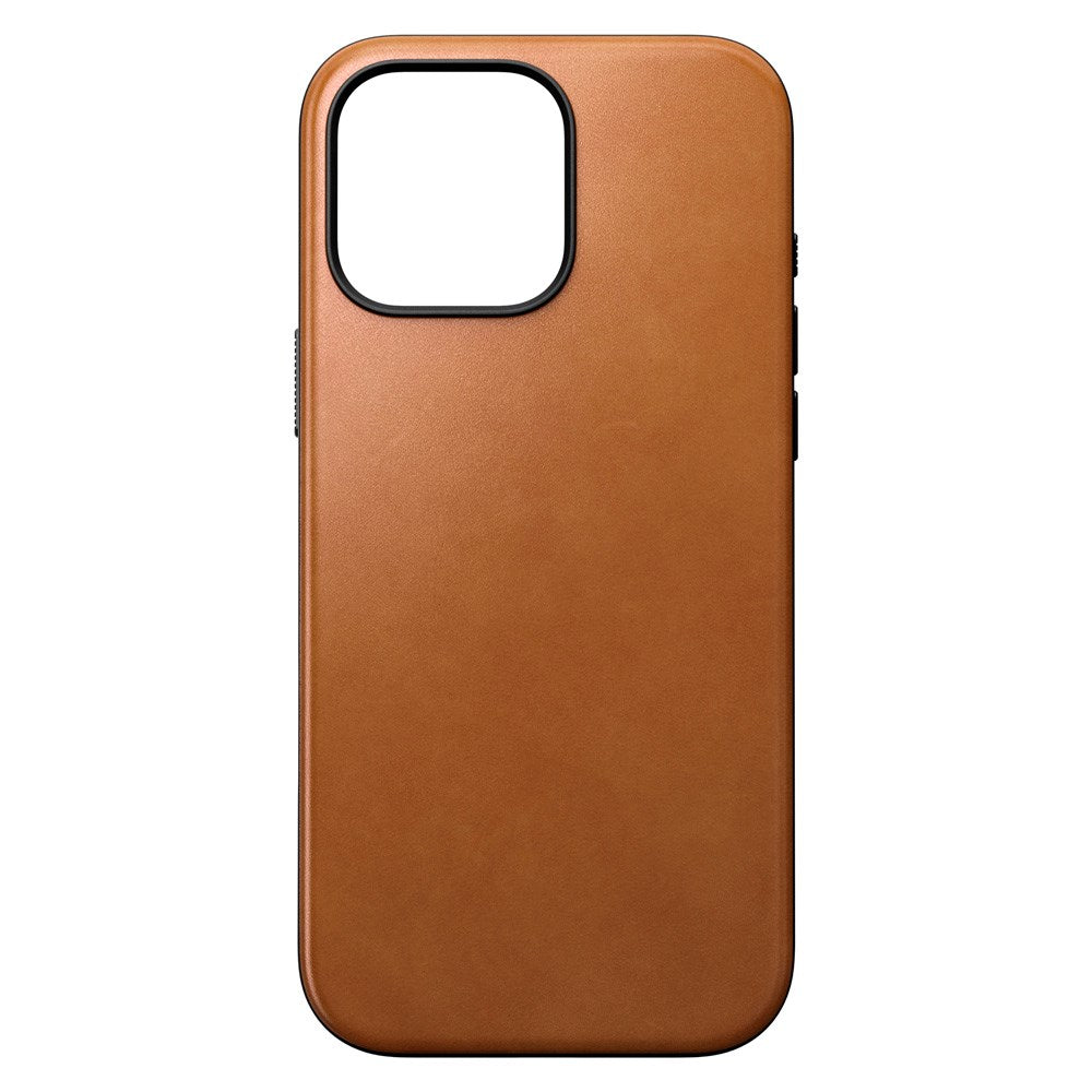 iPhone 16 Pro Max Nomad Modern Leather Cover - MagSafe Kompatibel - Tan