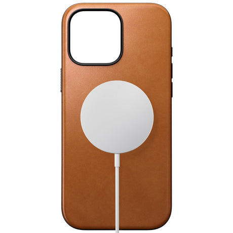 iPhone 16 Pro Max Nomad Modern Leather Cover - MagSafe Kompatibel - Tan