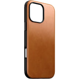 iPhone 16 Pro Max Nomad Modern Leather Cover - MagSafe Kompatibel - Tan