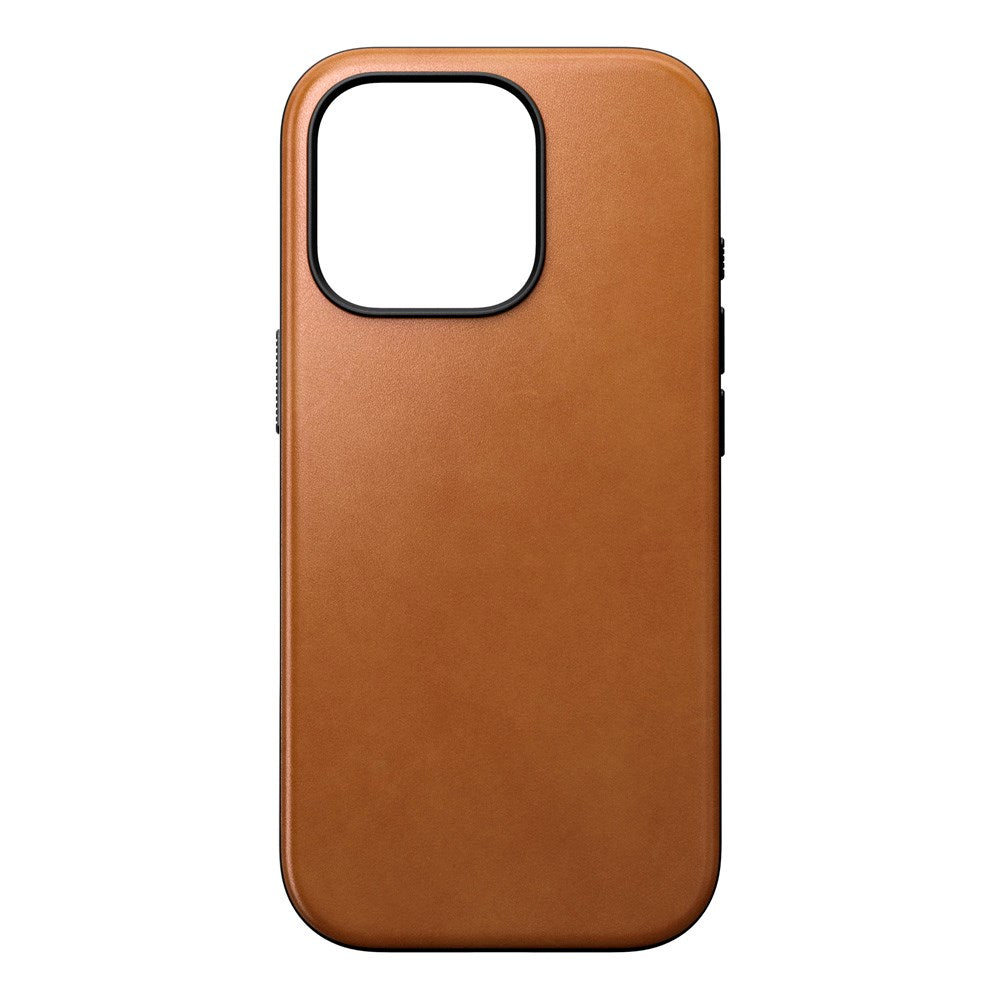 iPhone 16 Pro Nomad Modern Leather Cover - MagSafe Kompatibel - Tan