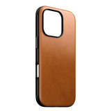 iPhone 16 Pro Nomad Modern Leather Cover - MagSafe Kompatibel - Tan