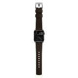 Nomad Apple Watch (42/44/SE/45/46/49mm) Active Band Pro Rem - Classic Brown / Silver Hardware