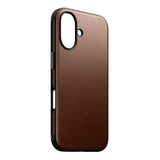 iPhone 16 Nomad Modern Leather Cover - MagSafe Kompatibel - Brun