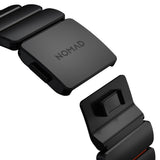 Nomad Apple Watch (42 / 44 / SE / 45 / 46 / 49mm) Stratos Rem - Black Titanium - Ultra Orange