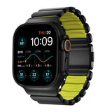 Nomad Apple Watch (42 / 44 / SE / 45 / 46 / 49mm) Stratos Rem - Black Titanium - Volt