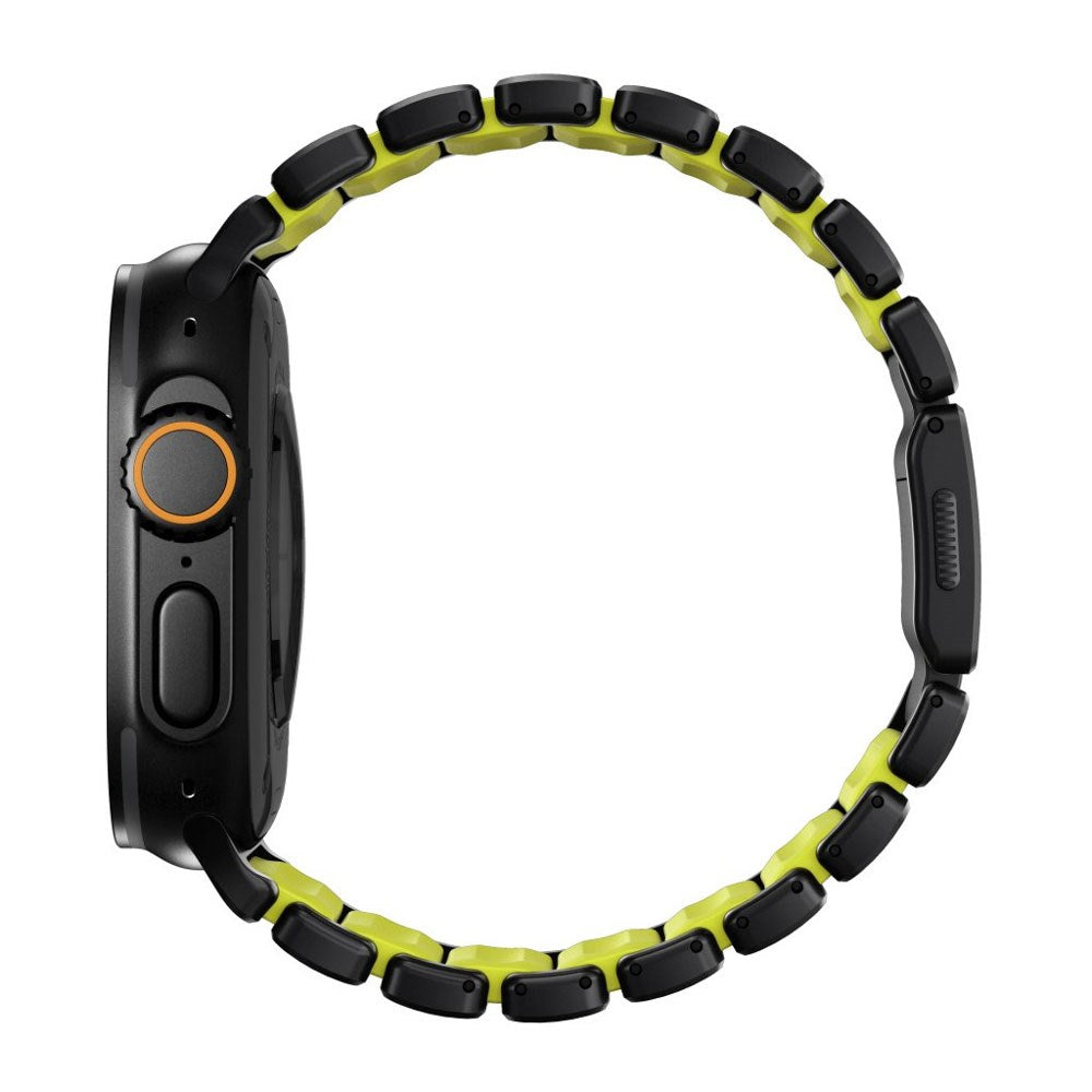 Nomad Apple Watch (42 / 44 / SE / 45 / 46 / 49mm) Stratos Rem - Black Titanium - Volt