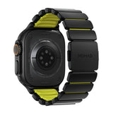 Nomad Apple Watch (42 / 44 / SE / 45 / 46 / 49mm) Stratos Rem - Black Titanium - Volt