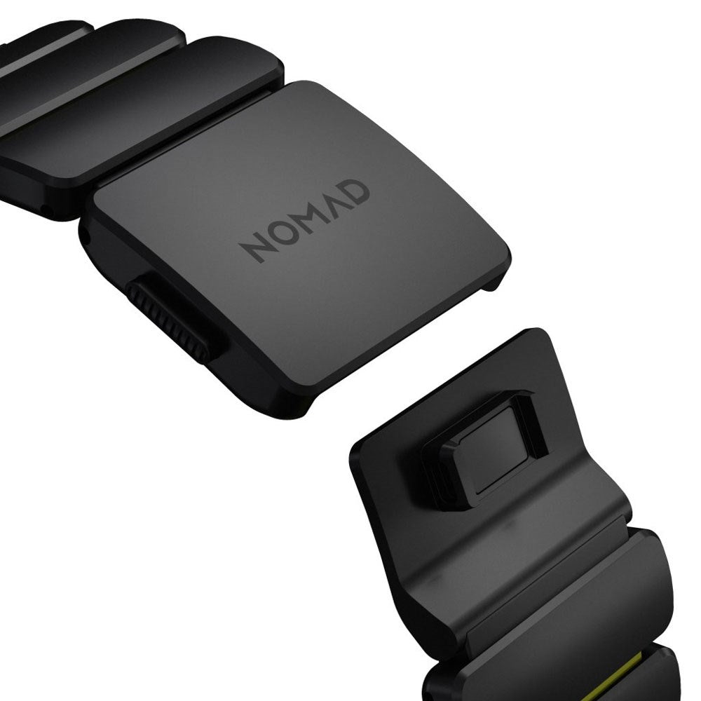 Nomad Apple Watch (42 / 44 / SE / 45 / 46 / 49mm) Stratos Rem - Black Titanium - Volt