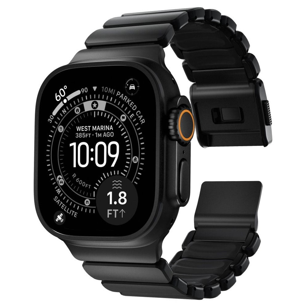 Nomad Apple Watch (42 / 44 / SE / 45 / 46 / 49mm) Stratos Rem - Black Titanium - Black