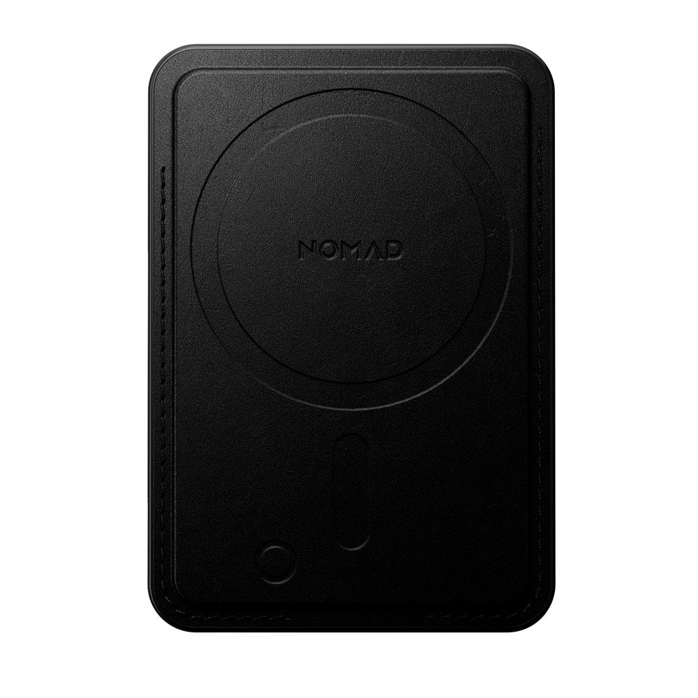 Nomad Ecco Ægte Læder Kortholder m. Apple Find My - MagSafe Kompatibel - Black