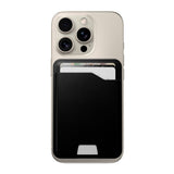 Nomad Ecco Ægte Læder Kortholder m. Apple Find My - MagSafe Kompatibel - Black