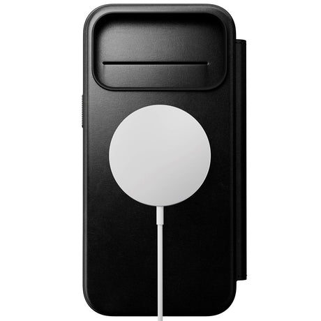 iPhone 17 Pro Max - Nomad Modern Horween Leather Folio Cover - MagSafe Kompatibel - Black